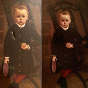 Vintage painting fully restored