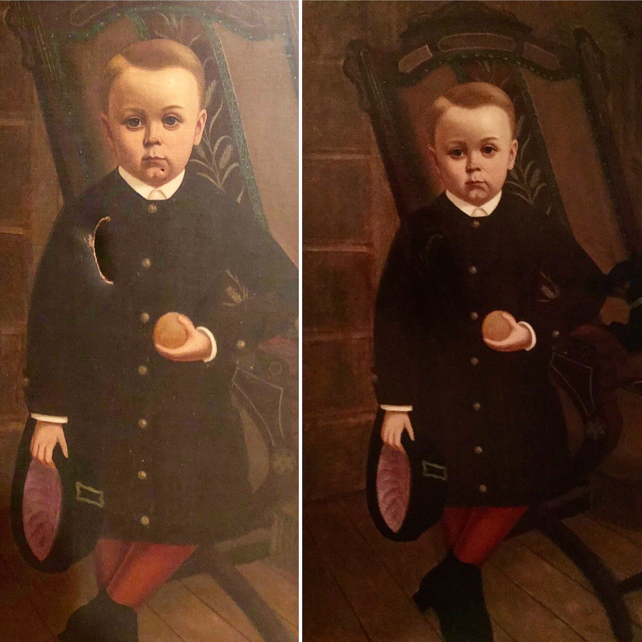 Vintage painting fully restored